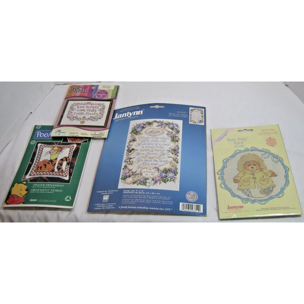 Lot of 3 Janlynn Cross Stitch Kits
